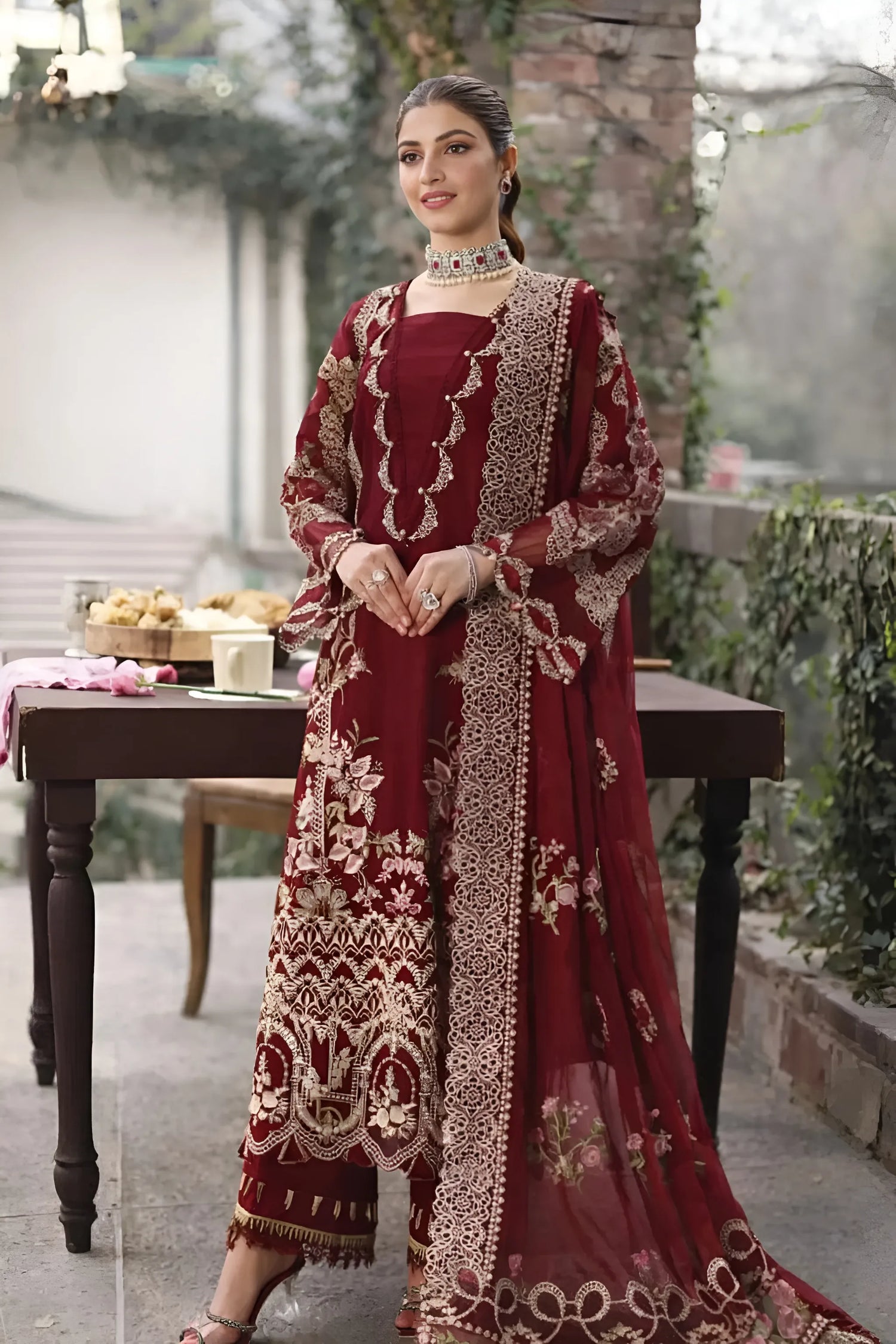Memona Luxury Embroidered 3PC Lawn Suit